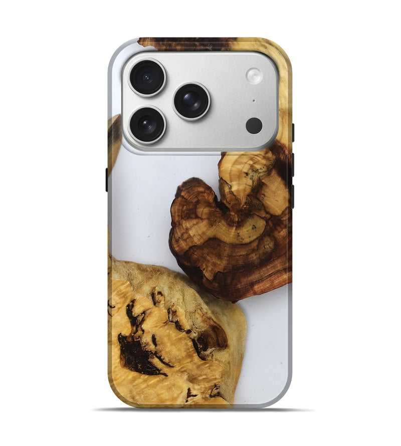 iPhone 17 Pro Wood Live Edge Phone Case - Vito (Clear, 788908)