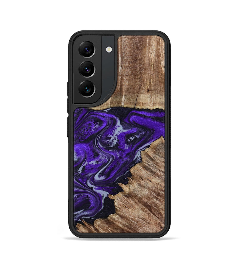 Galaxy S22 Wood Phone Case - Peggie (Purple, 789020)
