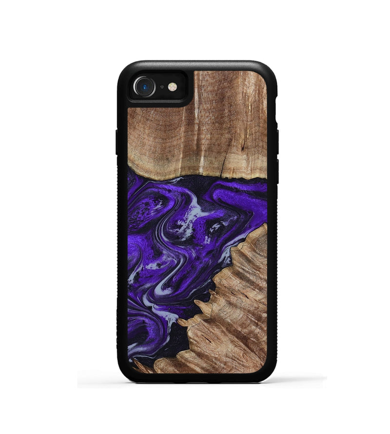 iPhone SE Wood Phone Case - Peggie (Purple, 789020)