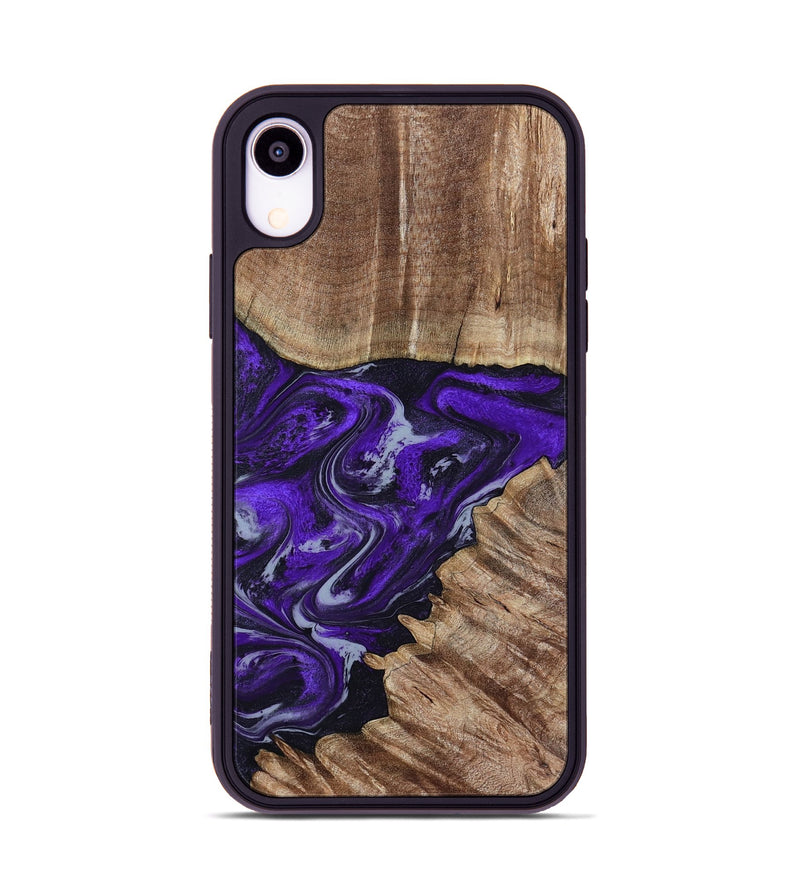 iPhone Xr Wood Phone Case - Peggie (Purple, 789020)