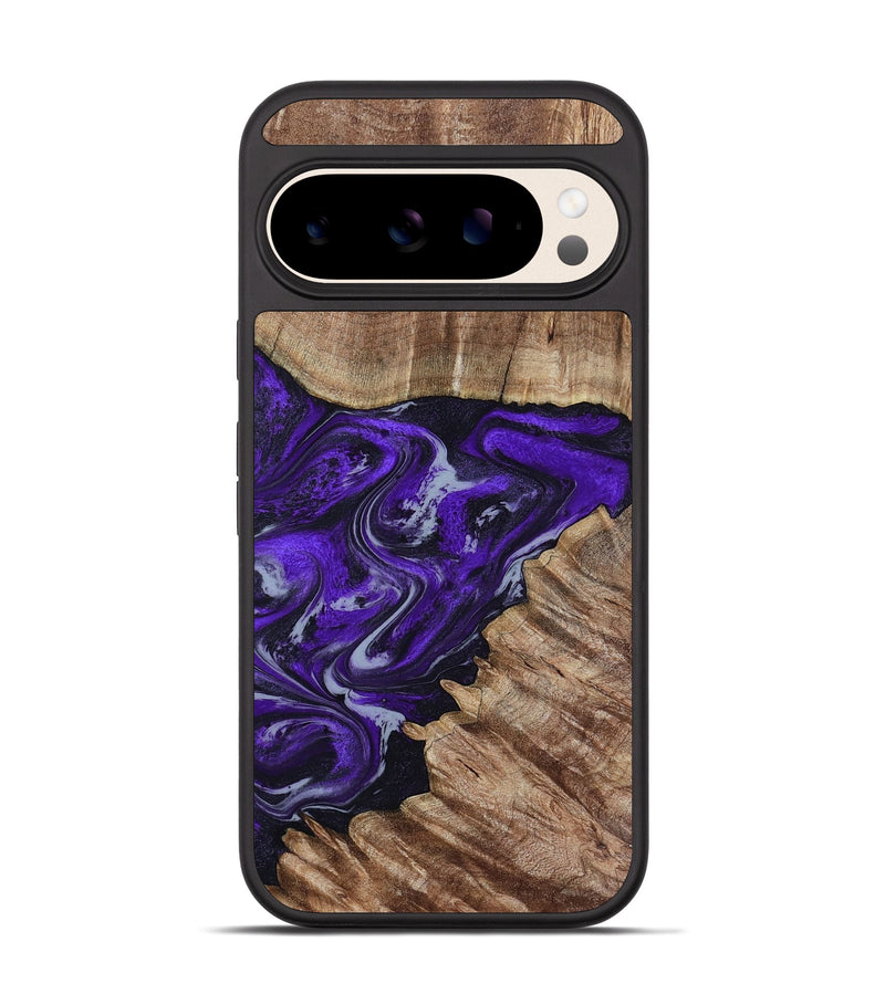 Pixel 10 Pro Wood Phone Case - Peggie (Purple, 789020)