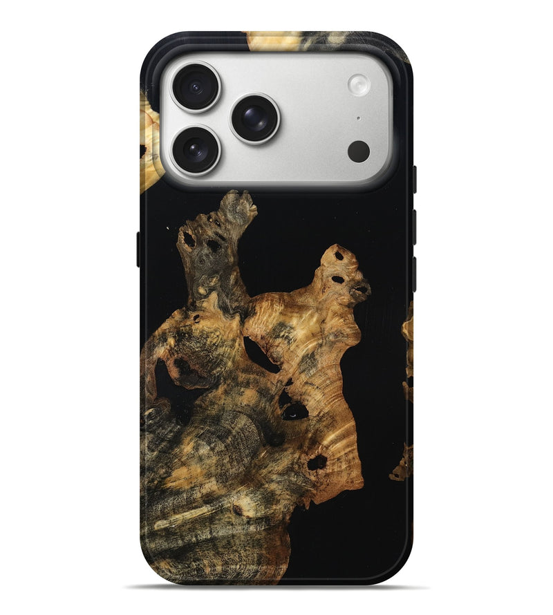 iPhone 17 Pro Max Wood Live Edge Phone Case - Gene (Wood Burl, 789069)
