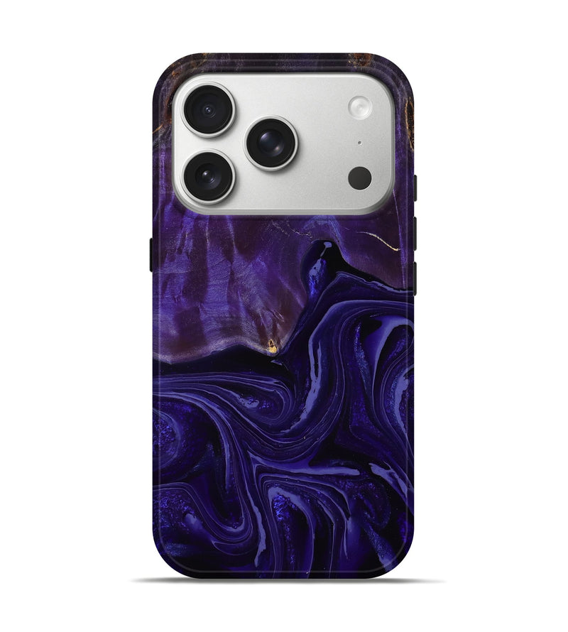 iPhone 17 Pro Wood Live Edge Phone Case - Paityn (Purple, 789254)