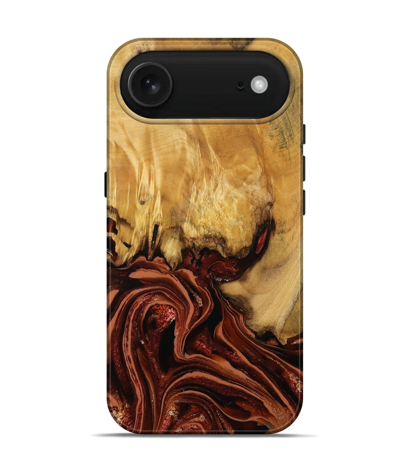 iPhone 17 Air Wood Live Edge Phone Case - Mitchel (Red, 789259)