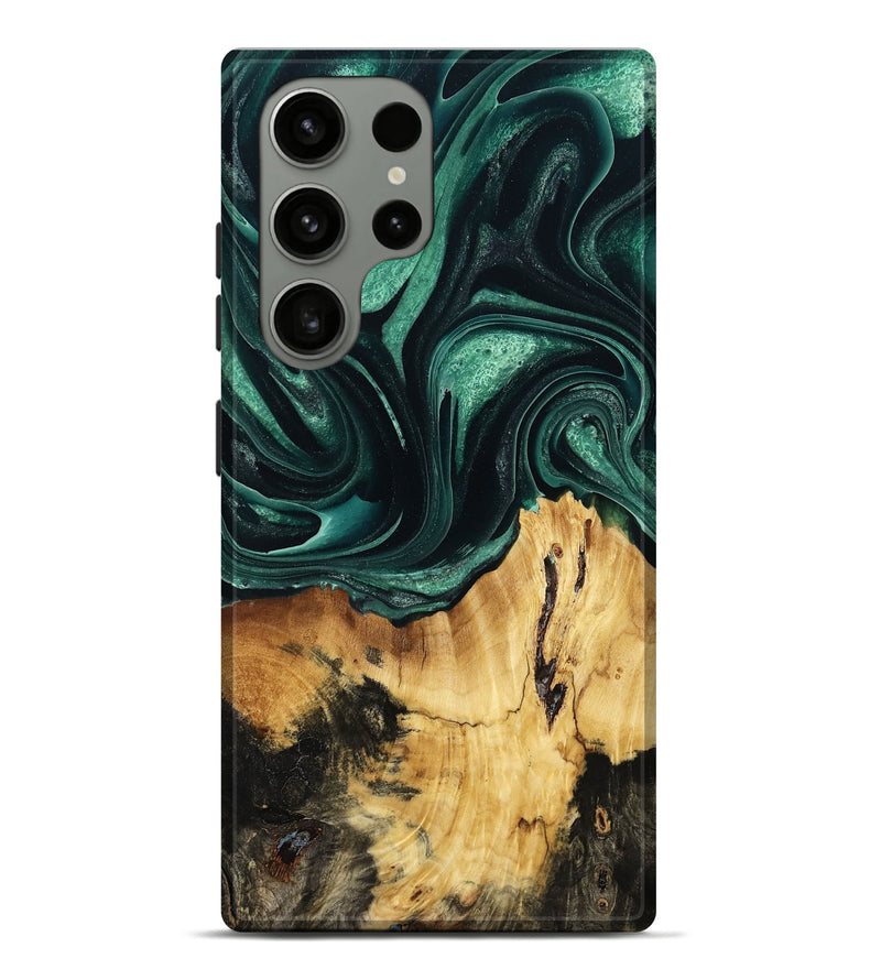 Galaxy S23 Ultra Wood Live Edge Phone Case - Melvin (Green, 789262)