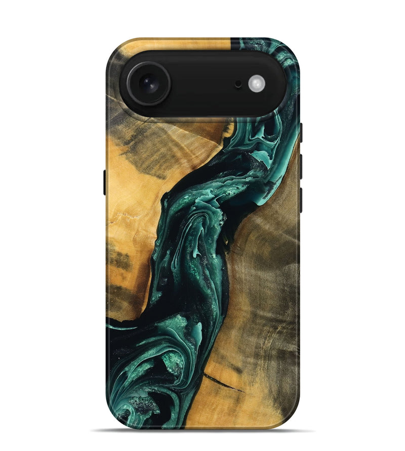 iPhone 17 Air Wood Live Edge Phone Case - Jerold (Green, 789270)