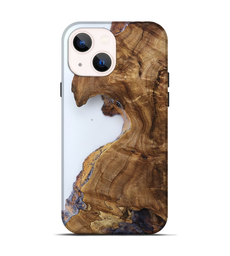 iPhone 14 Wood Live Edge Phone Case - Nakita (Clear, 789281)