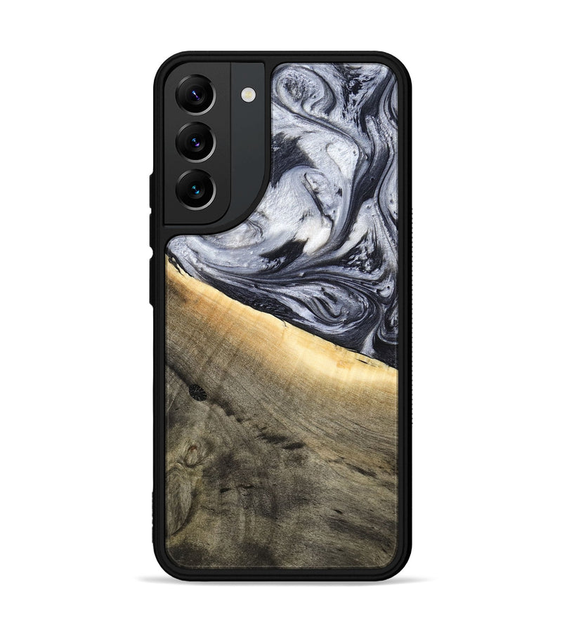 Galaxy S22 Plus Wood Phone Case - Akeelah (Black & White, 789415)