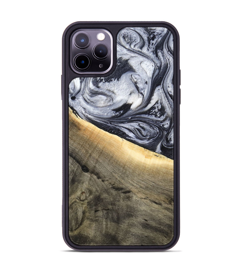 iPhone 11 Pro Max Wood Phone Case - Akeelah (Black & White, 789415)