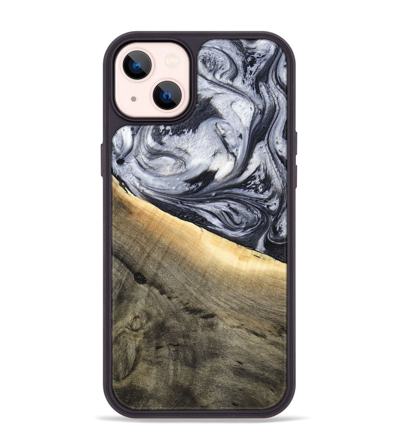 iPhone 14 Plus Wood Phone Case - Akeelah (Black & White, 789415)