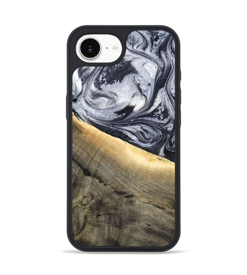 iPhone 16e Wood Phone Case - Akeelah (Black & White, 789415)
