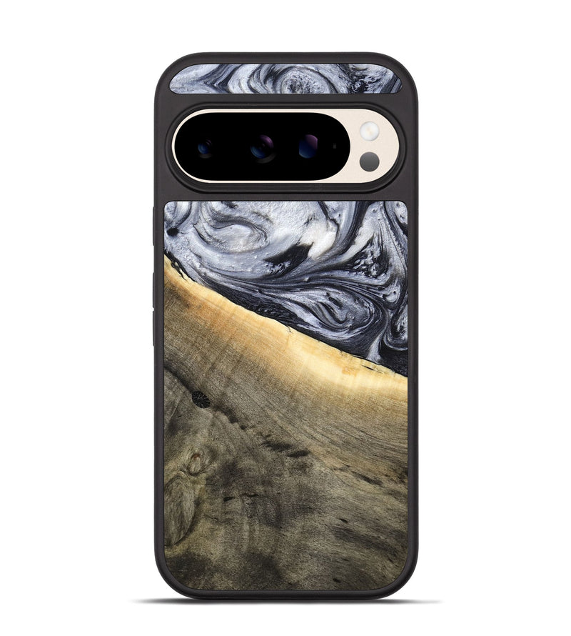 Pixel 10 Wood Phone Case - Akeelah (Black & White, 789415)