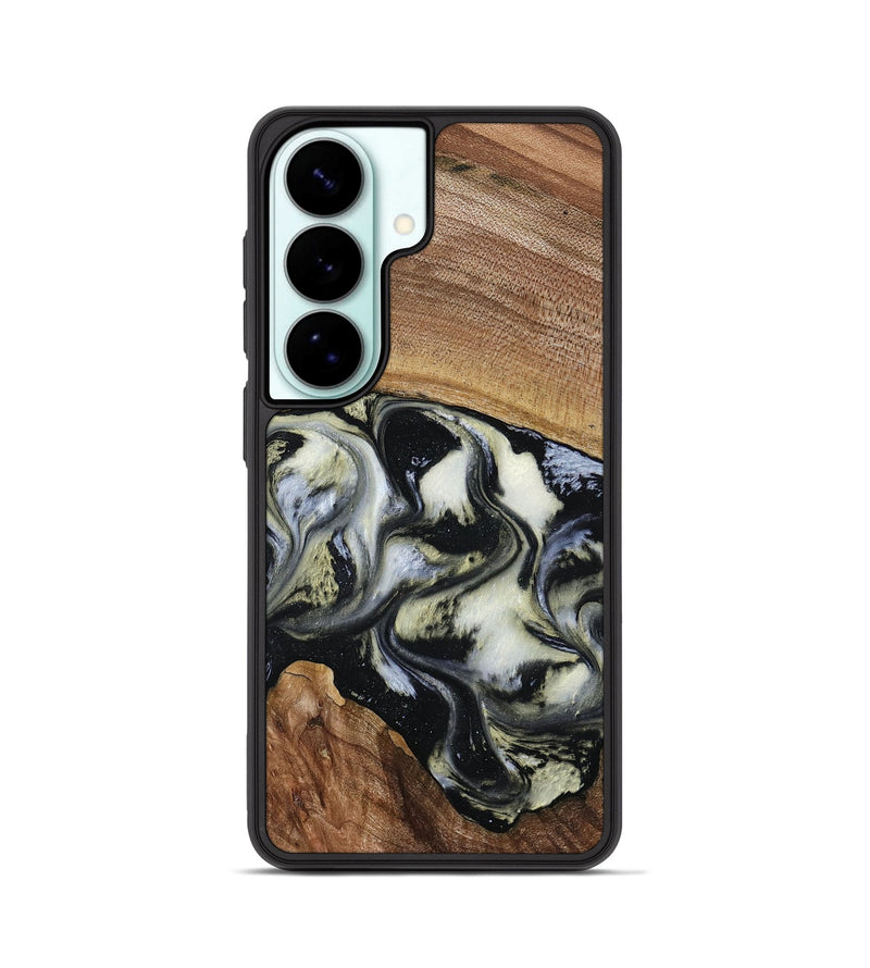 Galaxy S26 Wood Phone Case - Jessica (Black & White, 789417)