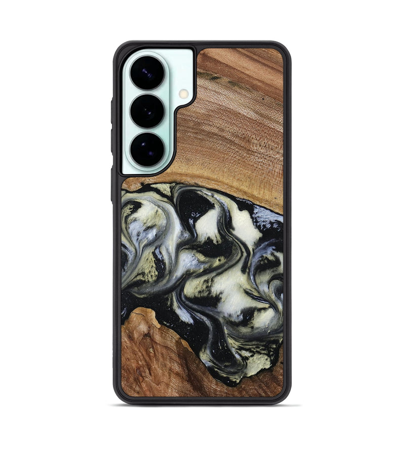 Galaxy S26 Plus Wood Phone Case - Jessica (Black & White, 789417)