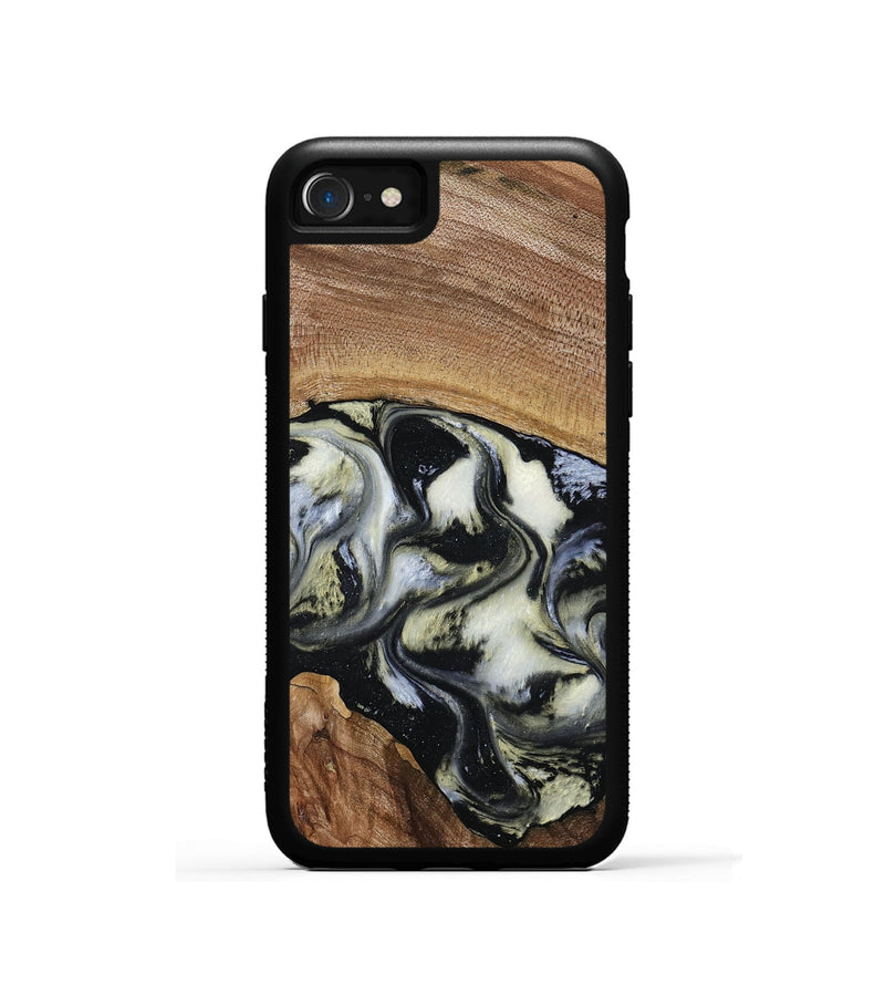iPhone SE Wood Phone Case - Jessica (Black & White, 789417)