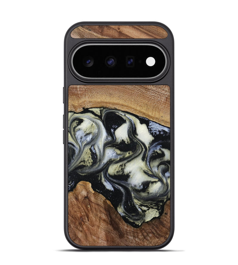 Pixel 11 Pro Wood Phone Case - Jessica (Black & White, 789417)