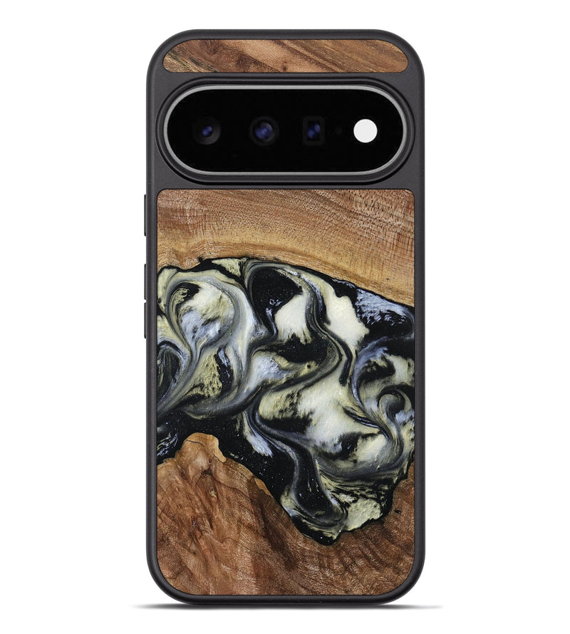 Pixel 11 Pro XL Wood Phone Case - Jessica (Black & White, 789417)