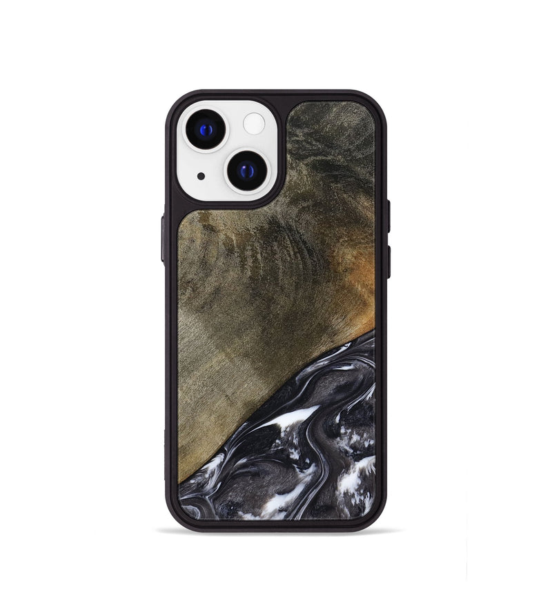 iPhone 13 mini Wood Phone Case - Ariya (Black & White, 789418)