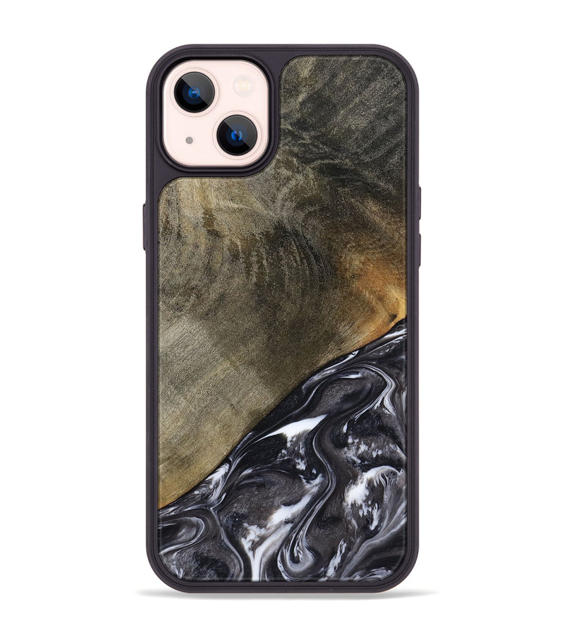 iPhone 14 Plus Wood Phone Case - Ariya (Black & White, 789418)