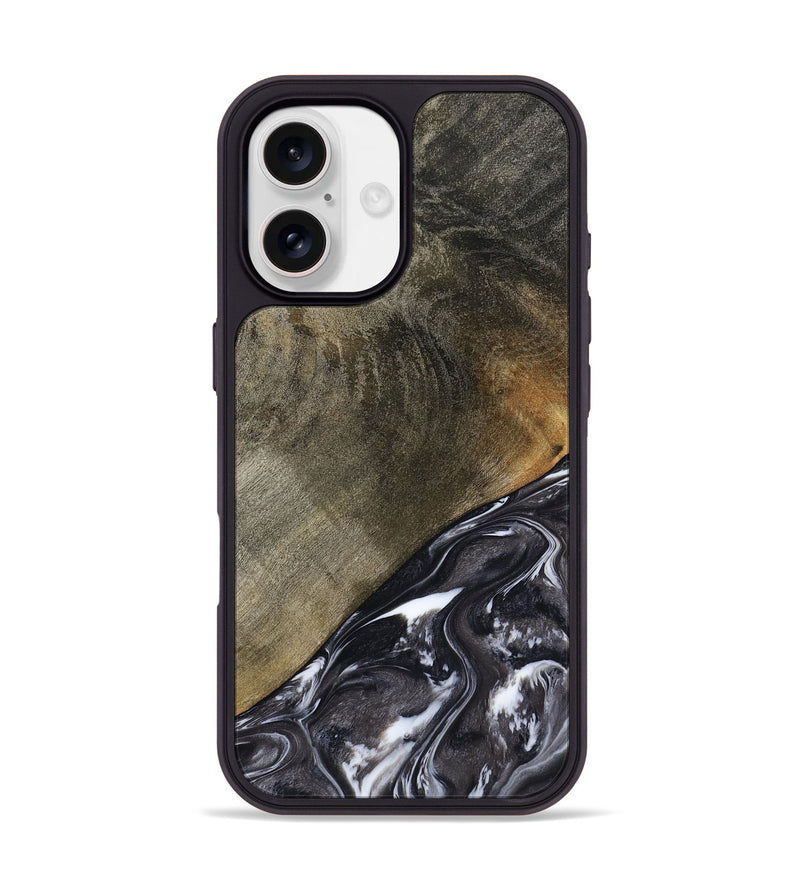 iPhone 17 Wood Phone Case - Ariya (Black & White, 789418)