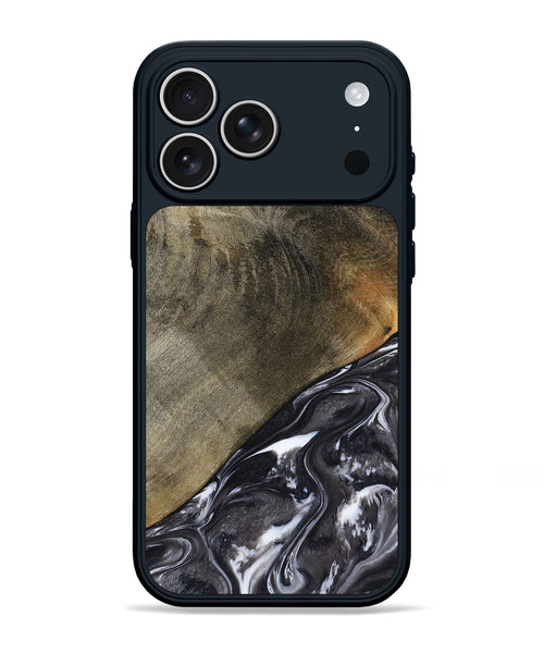 iPhone 17 Pro Max Wood Phone Case - Ariya (Black & White, 789418)