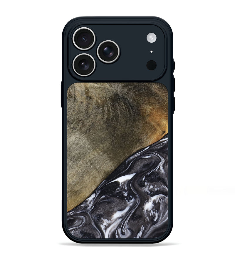 iPhone 17 Pro Max Wood Phone Case - Ariya (Black & White, 789418)