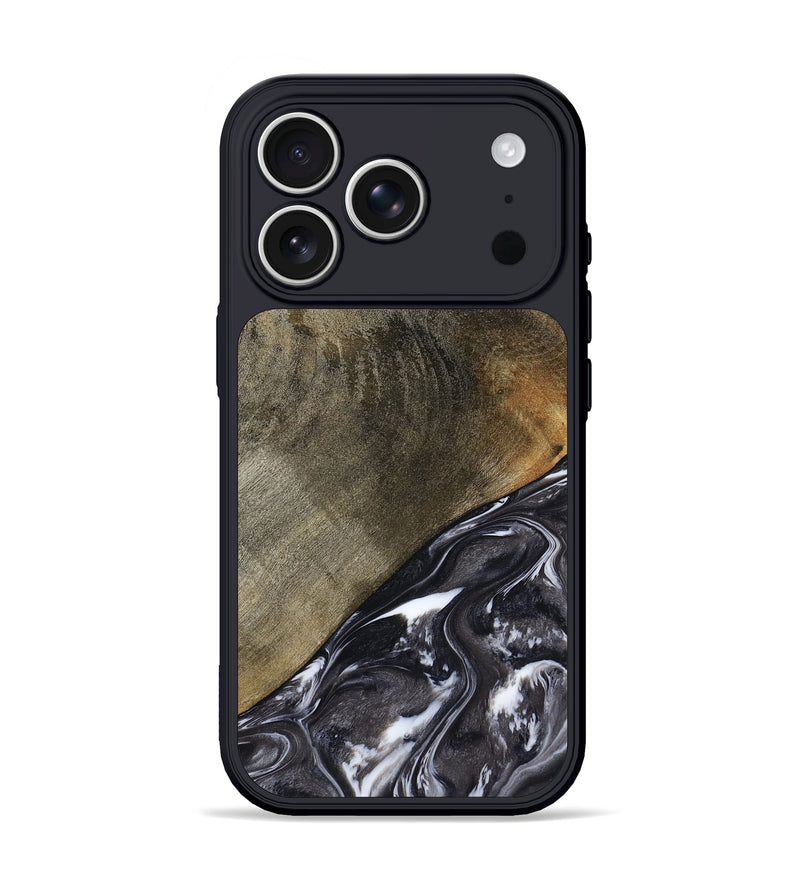 iPhone 17 Pro Wood Phone Case - Ariya (Black & White, 789418)