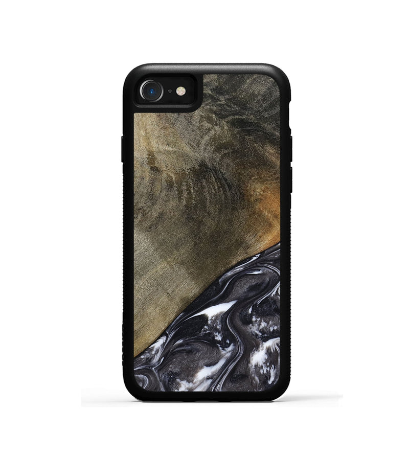 iPhone SE Wood Phone Case - Ariya (Black & White, 789418)