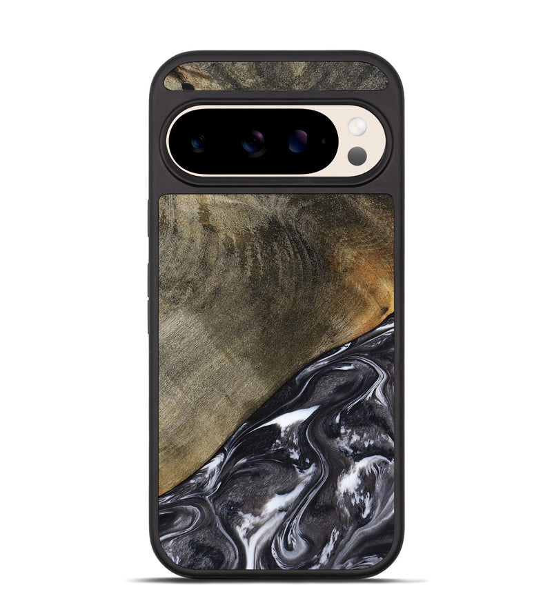 Pixel 10 Pro Wood Phone Case - Ariya (Black & White, 789418)