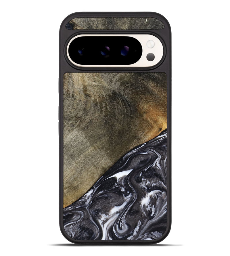 Pixel 10 Pro XL Wood Phone Case - Ariya (Black & White, 789418)