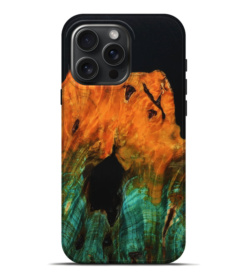 iPhone 16 Pro Max Wood Live Edge Phone Case - Marcos (Double Dyed, 789449)