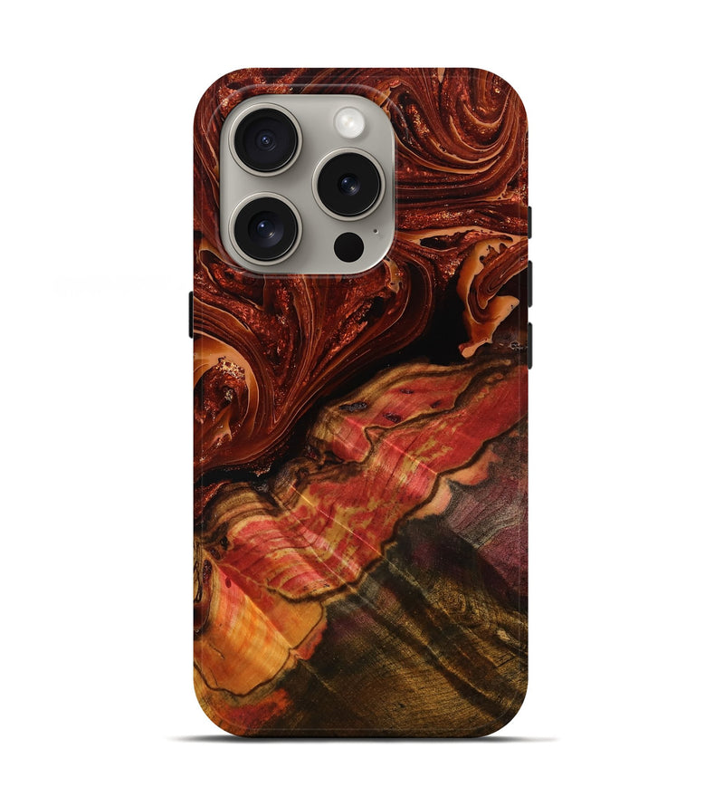 iPhone 16 Pro Wood Live Edge Phone Case - Ethel (Double Dyed, 789453)
