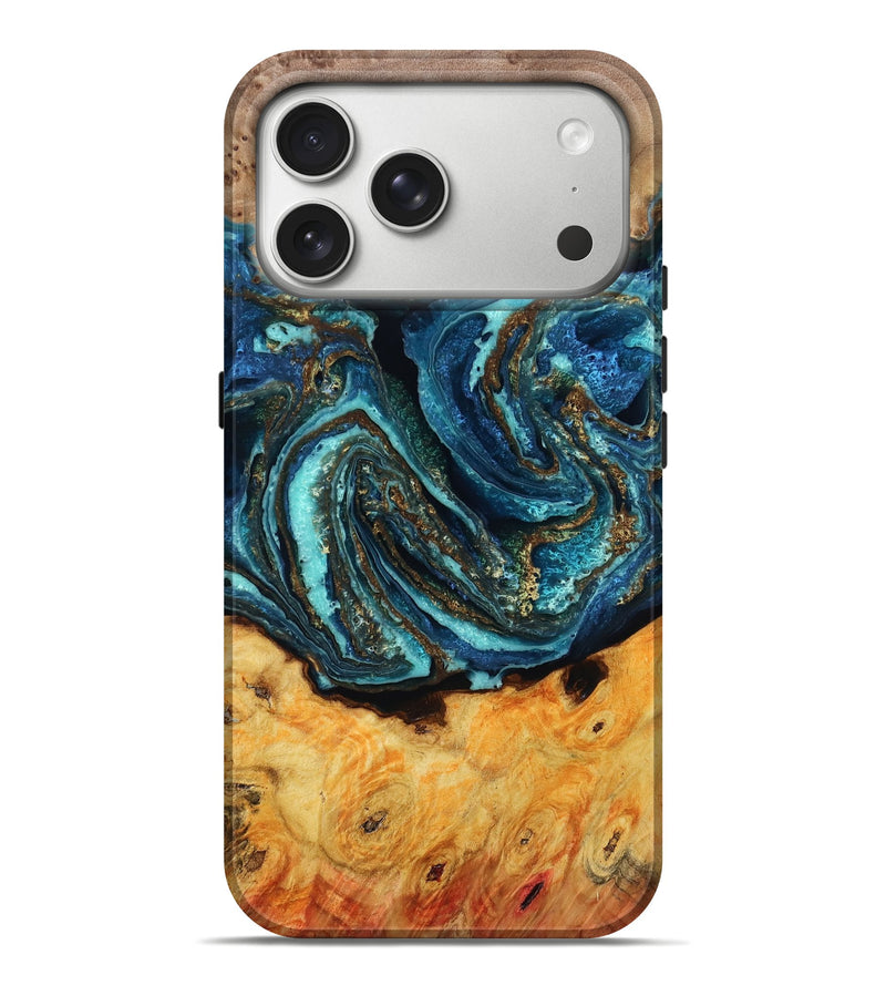iPhone 17 Pro Max Wood Live Edge Phone Case - Rylan (Double Dyed, 789454)
