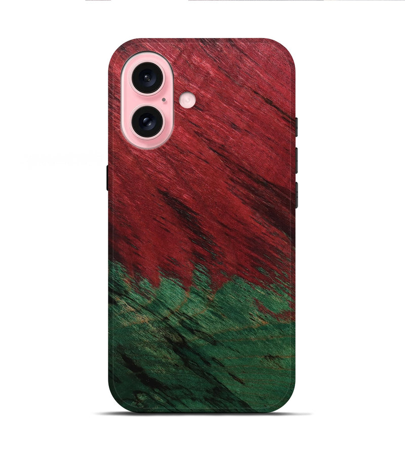 iPhone 16 Wood Live Edge Phone Case - Shanika (Double Dyed, 789472)