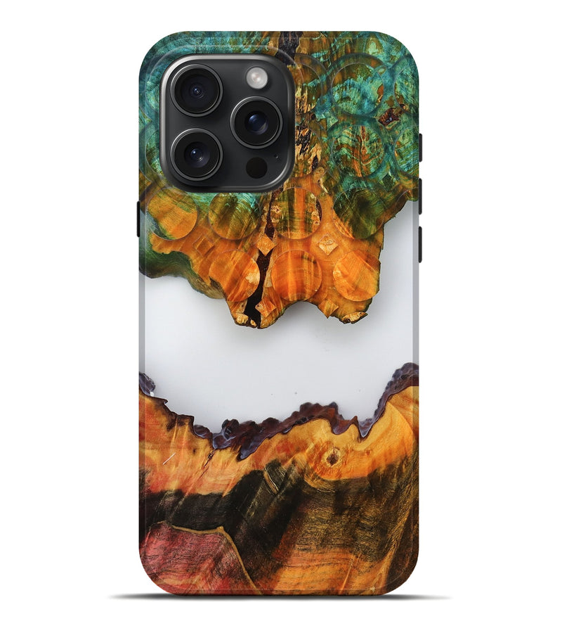 iPhone 16 Pro Max Wood Live Edge Phone Case - Braelyn (Double Dyed, 789477)