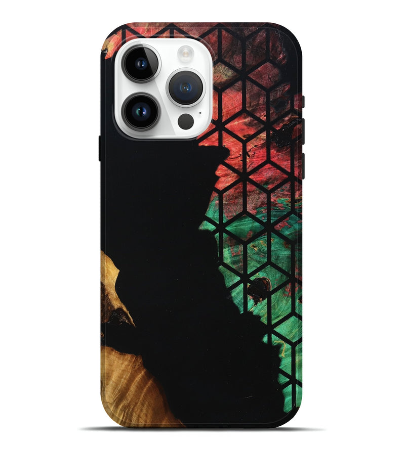 iPhone 15 Pro Max Wood Live Edge Phone Case - Vesta (Double Dyed, 789478)