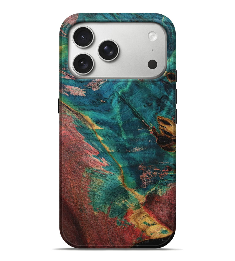 iPhone 17 Pro Max Wood Live Edge Phone Case - Prince (Double Dyed, 789479)