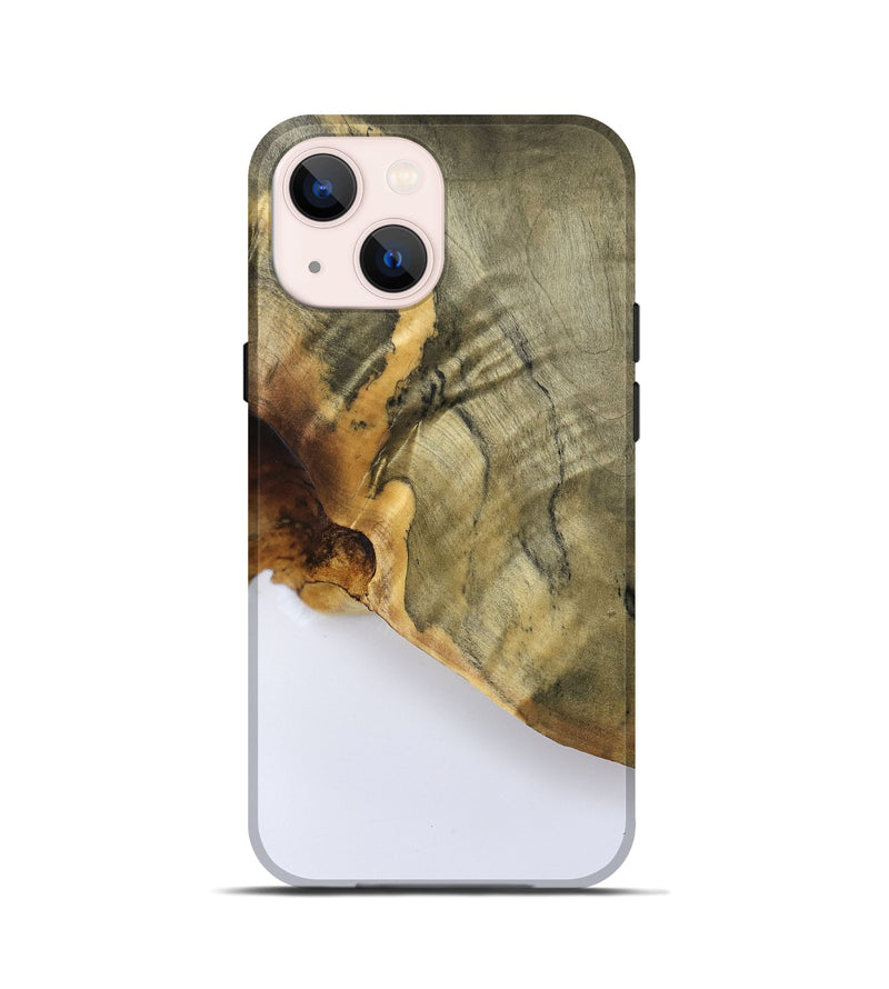 iPhone 13 mini Wood Live Edge Phone Case - Cloe (Clear, 789621)