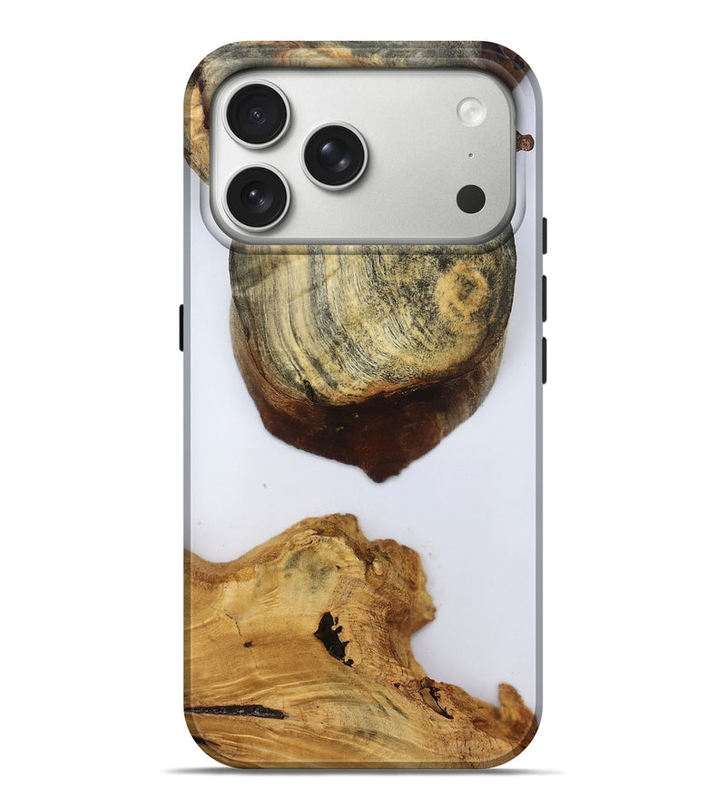 iPhone 17 Pro Max Wood Live Edge Phone Case - Myrtle (Clear, 789640)