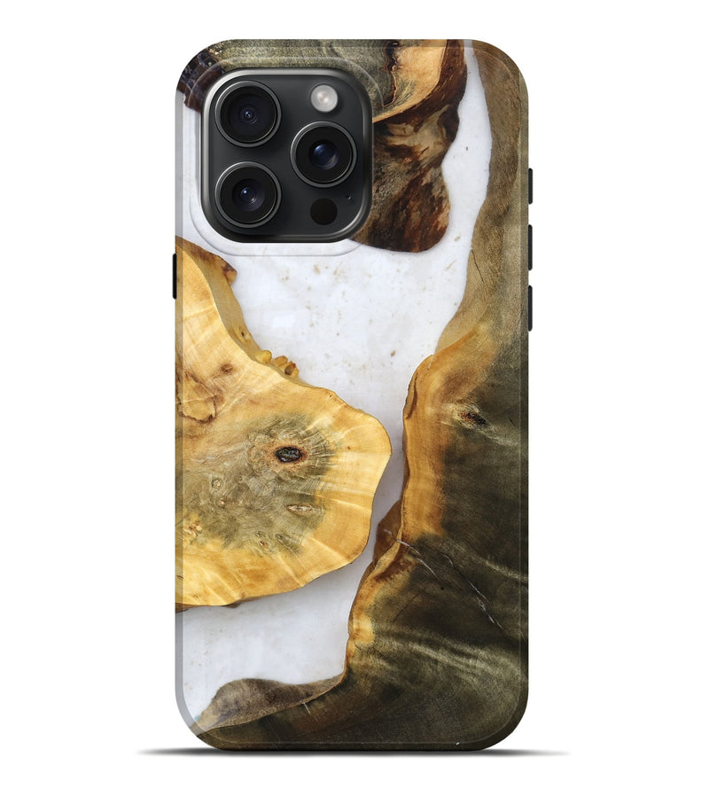 iPhone 16 Pro Max Wood Live Edge Phone Case - Thad (Clear, 789793)