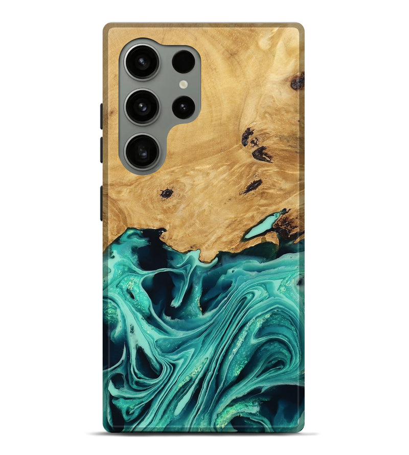 Galaxy S24 Ultra Wood Live Edge Phone Case - Zen (Green, 789802)