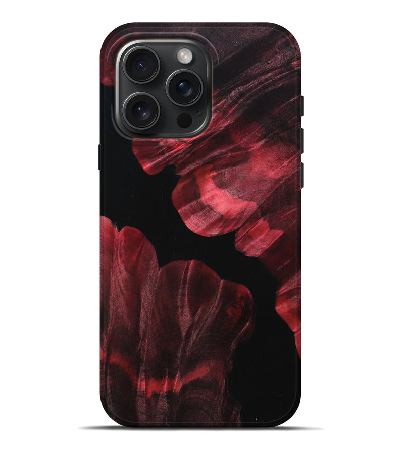 iPhone 16 Pro Max Wood Live Edge Phone Case - Tina (Double Dyed, 789803)