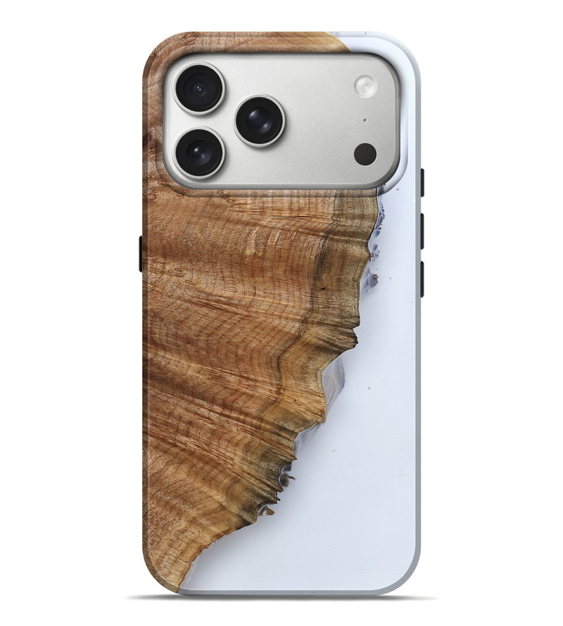 iPhone 17 Pro Max Wood Live Edge Phone Case - Brendan (Clear, 789807)