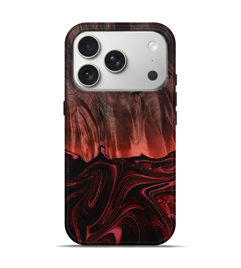 iPhone 17 Pro Wood Live Edge Phone Case - Dasia (Red, 789824)