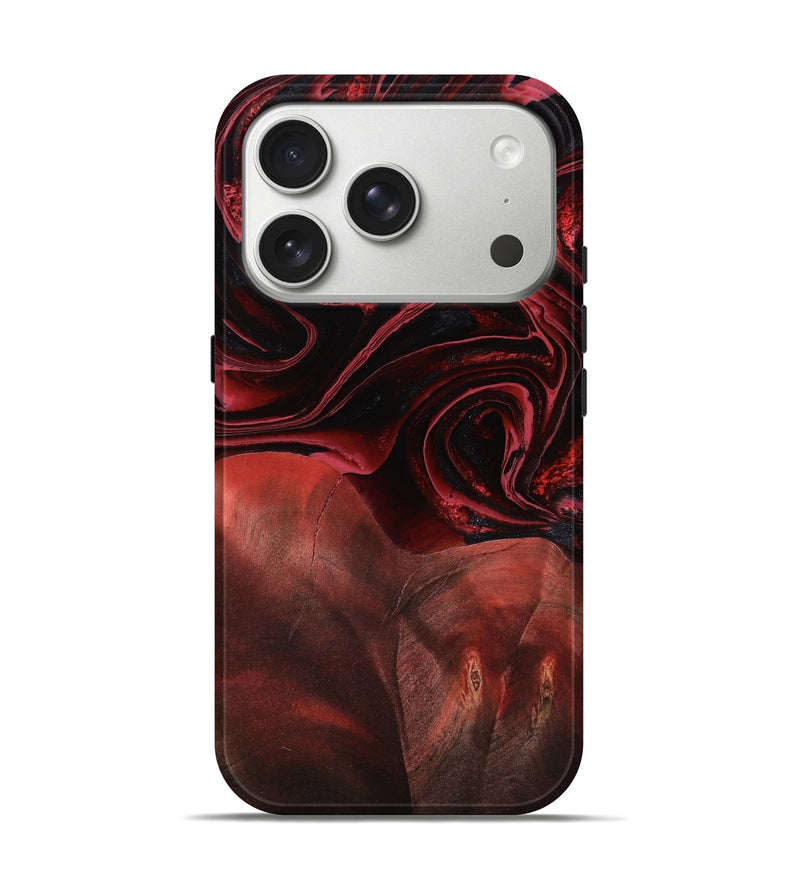 iPhone 17 Pro Wood Live Edge Phone Case - Jayson (Red, 789827)