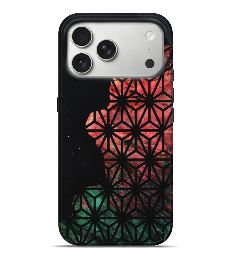 iPhone 17 Pro Max Wood Live Edge Phone Case - Abigale (Double Dyed, 789838)