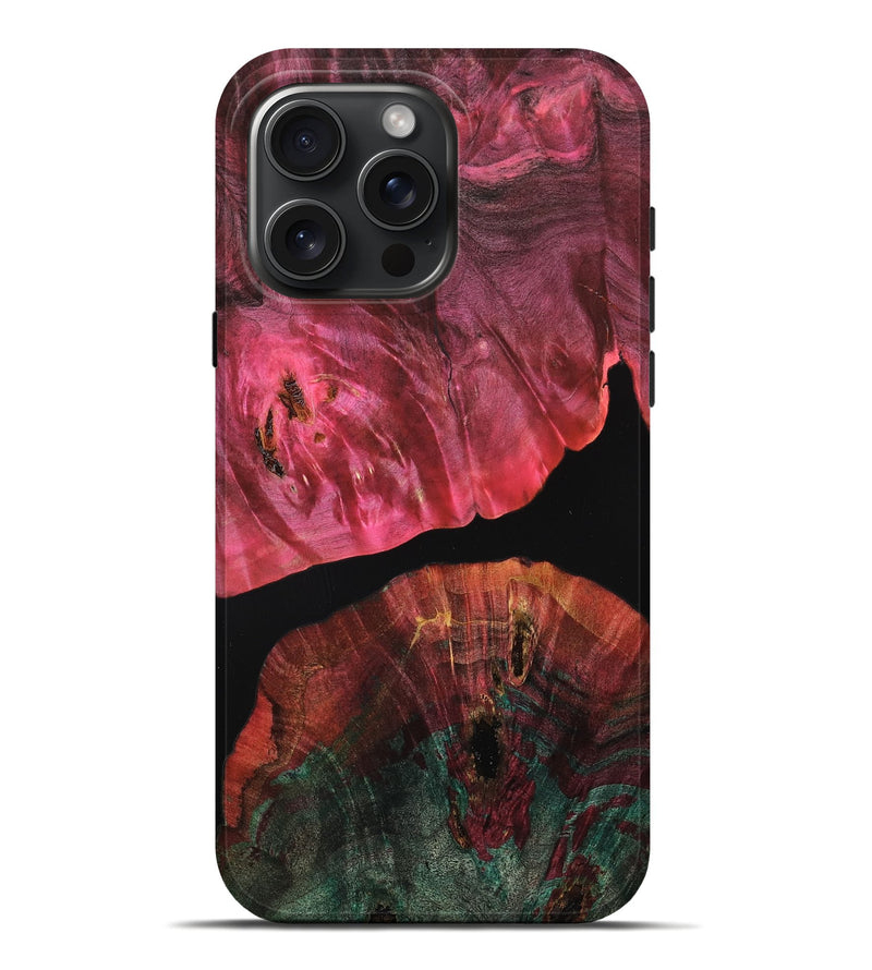 iPhone 16 Pro Max Wood Live Edge Phone Case - Omarion (Double Dyed, 789839)