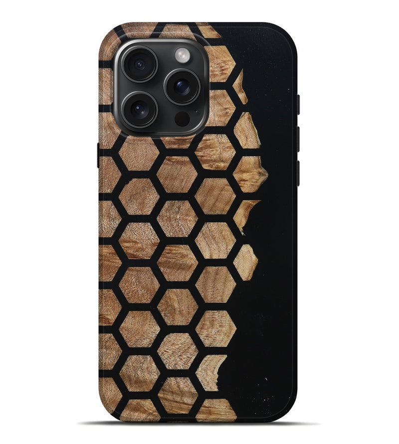 iPhone 16 Pro Max Wood Live Edge Phone Case - Kira (Pattern, 789841)