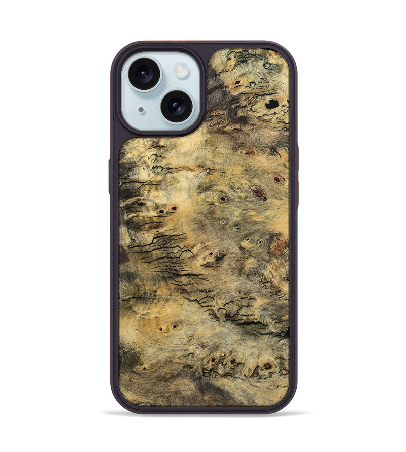 iPhone 15 Wood Phone Case - Velvet (Wood Burl, 789970)