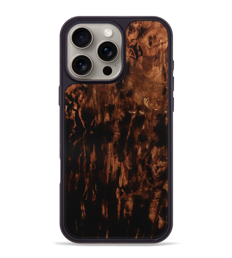 iPhone 16 Pro Max Wood Phone Case - Kittie (Wood Burl, 790001)